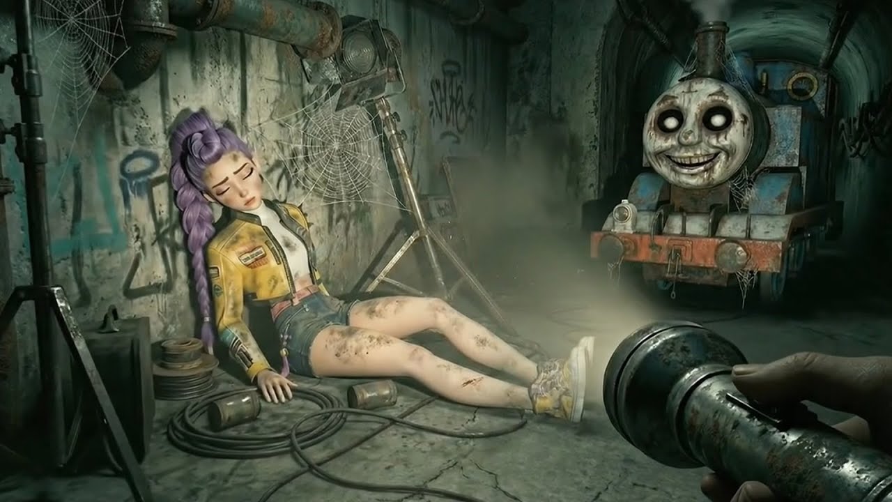 They FOUND the KPOP Demon Hunters ALL Characters & Thomas in ABANDONED TRAIN TUNNELS!!!
