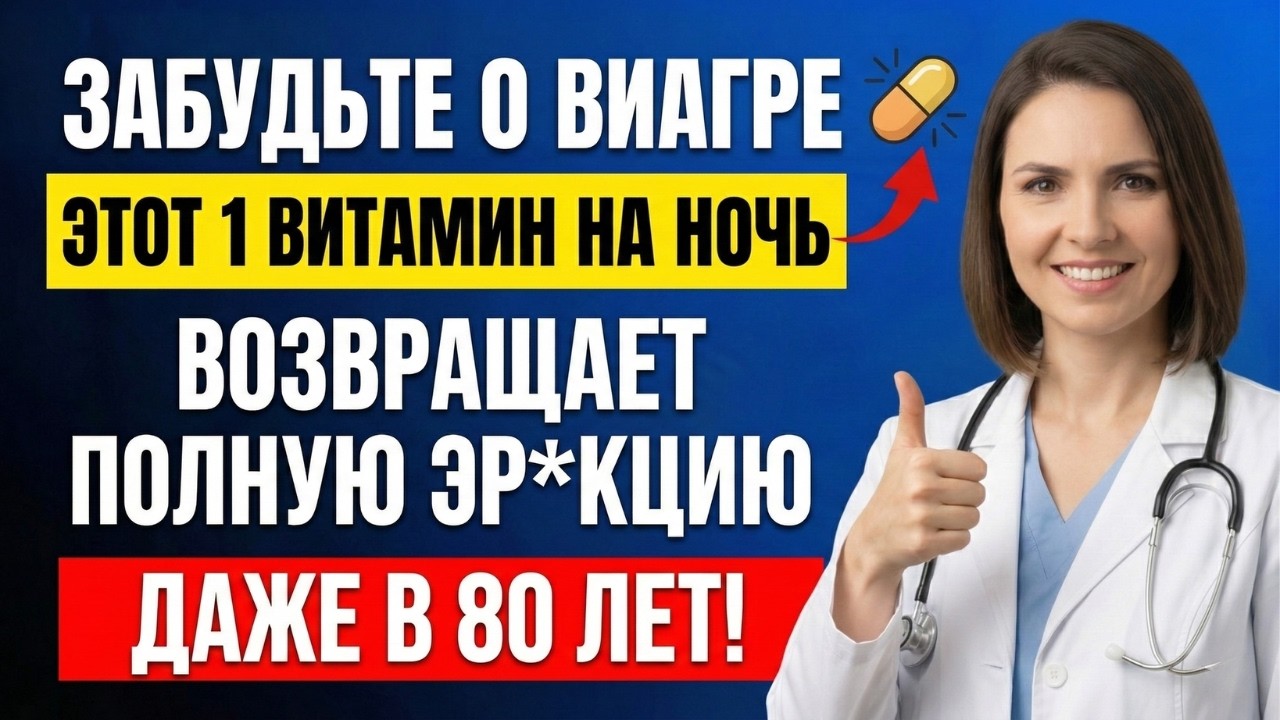 Уролог: Принимайте этот витамин на ночь и просыпайтесь с полной эрекцией | Dr. Mariana
