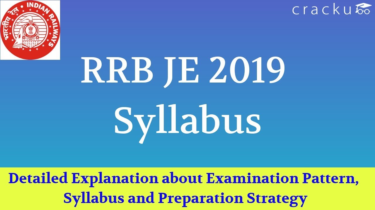RRB JE Syllabus 2019 | Complete Details