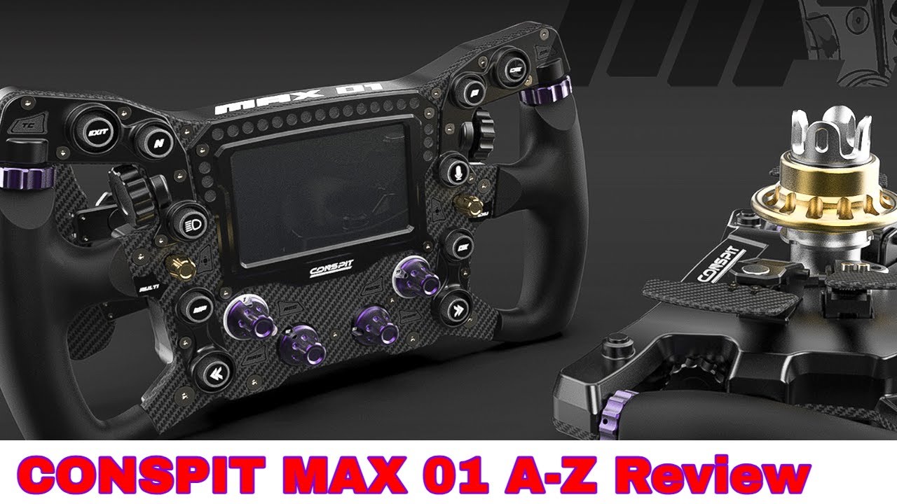 CONSPIT MAX 01 Wheel - High End GT Lenkrad mit Simhub Support im A-Z Review