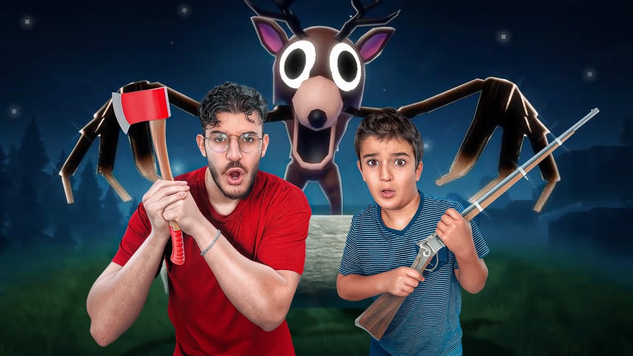 SURVIVRE 99 NUITS DANS LA FORET AVEC MON PETIT FRÈRE ! Il ME FAIT DÉCOUVRIR LE JEU ! (Roblox)