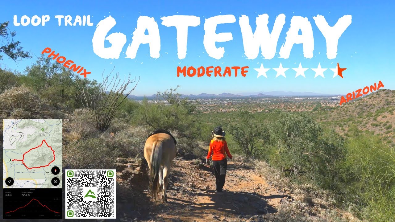 Gateway Loop Trail - Full Hike 4K - Phoenix Arizona USA