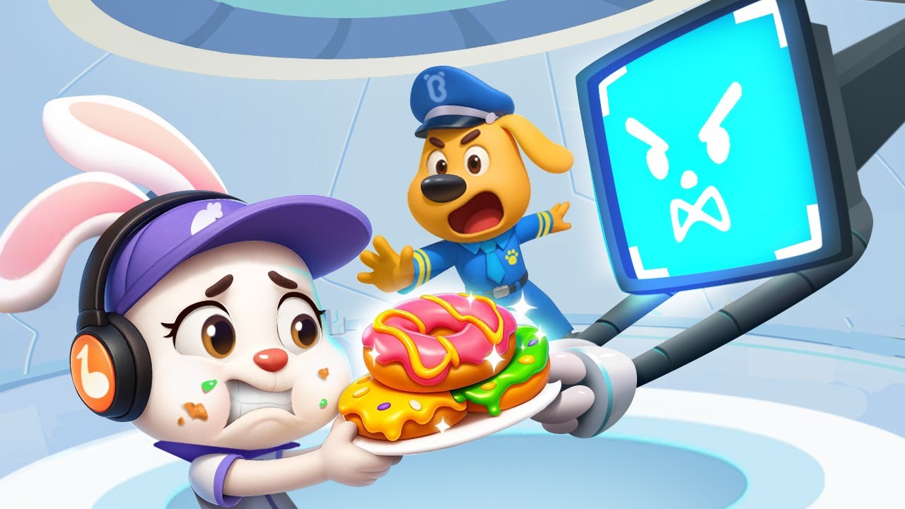 ラブール警部🔍ゆっくりたべよう🍩 | 新エピソード | 子供向け安全教育 | 赤ちゃんが喜ぶアニメ | 動画 | ベビーバス| BabyBus