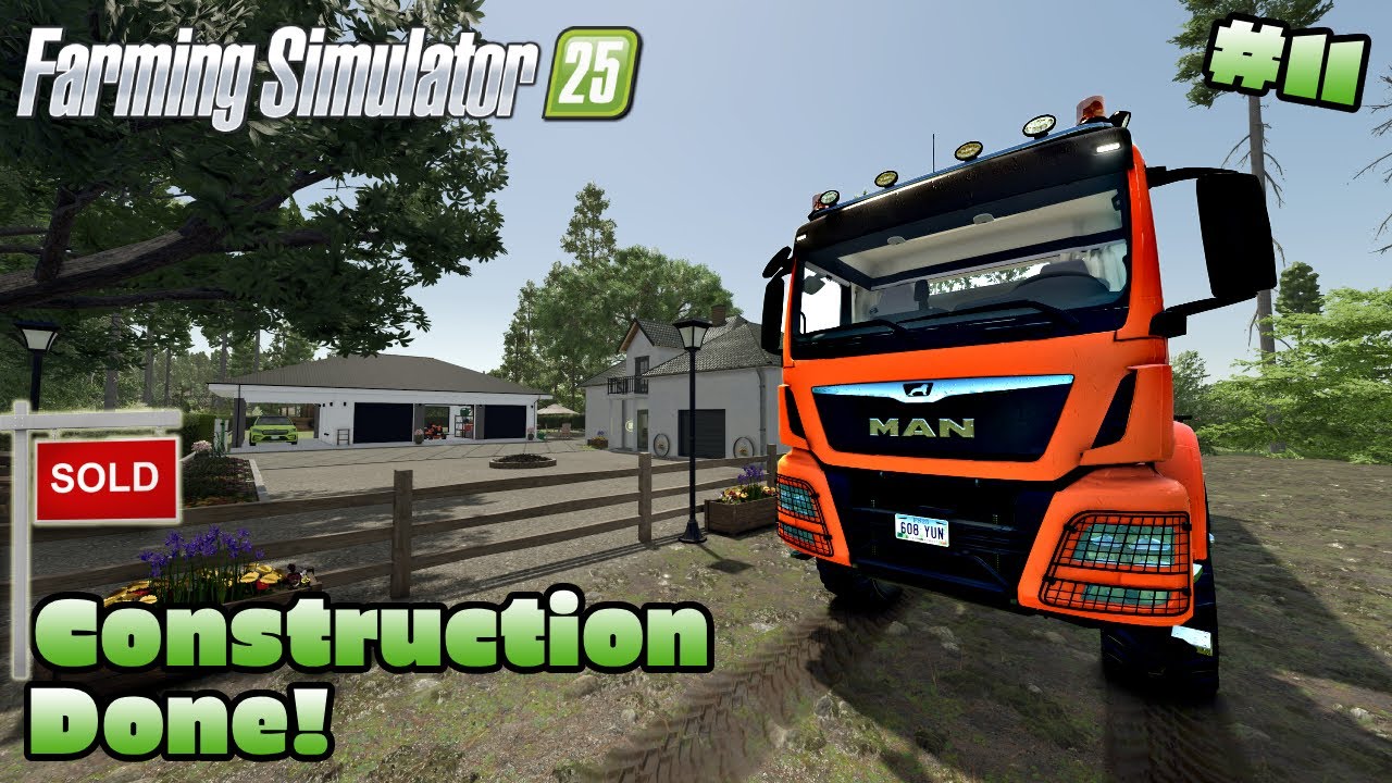 FS25 - Ep11 💲SOLD the Villa!💲 New homebase!🏭 #silverrunforest #farmingsimulator25