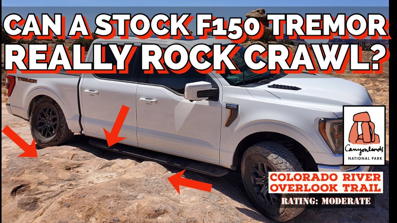 (Ползание по камням) F150 Ford Tremor против смотровой площадки реки Колорадо