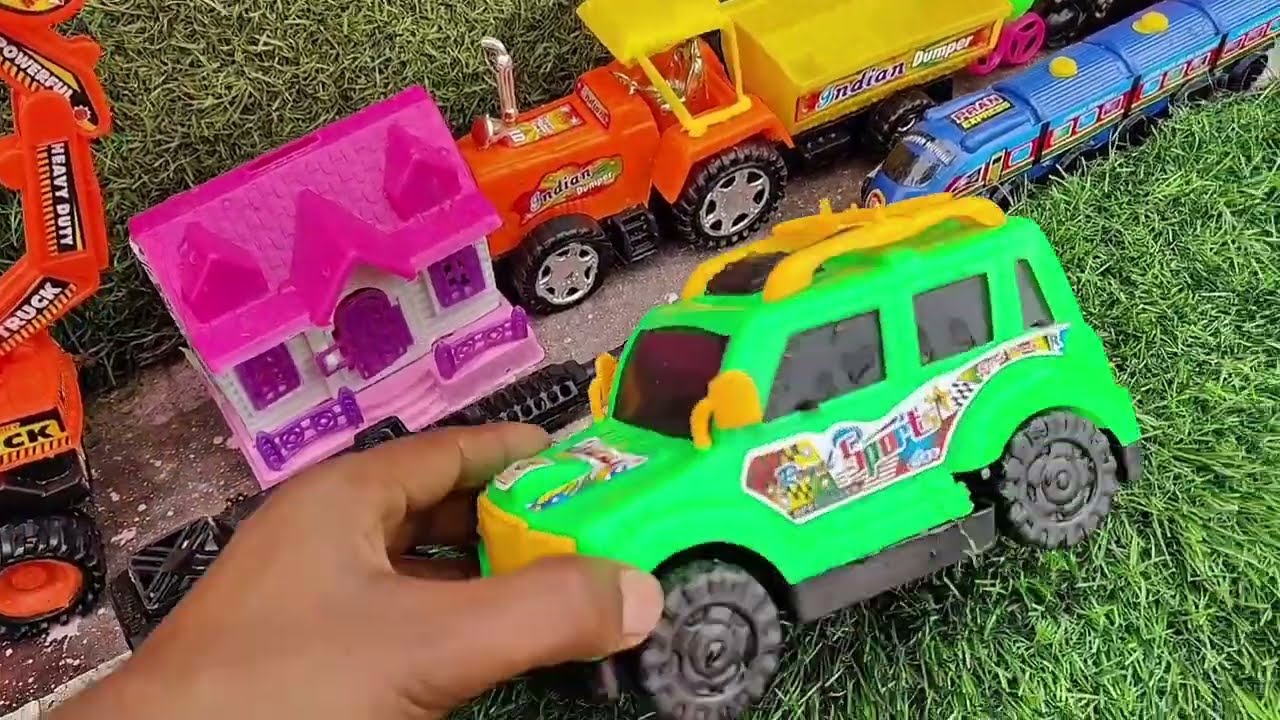 Itana Sara Toys Mitti Me 😱 Jcb , car , tractor truck , auto , tempu , aroplane , batak !