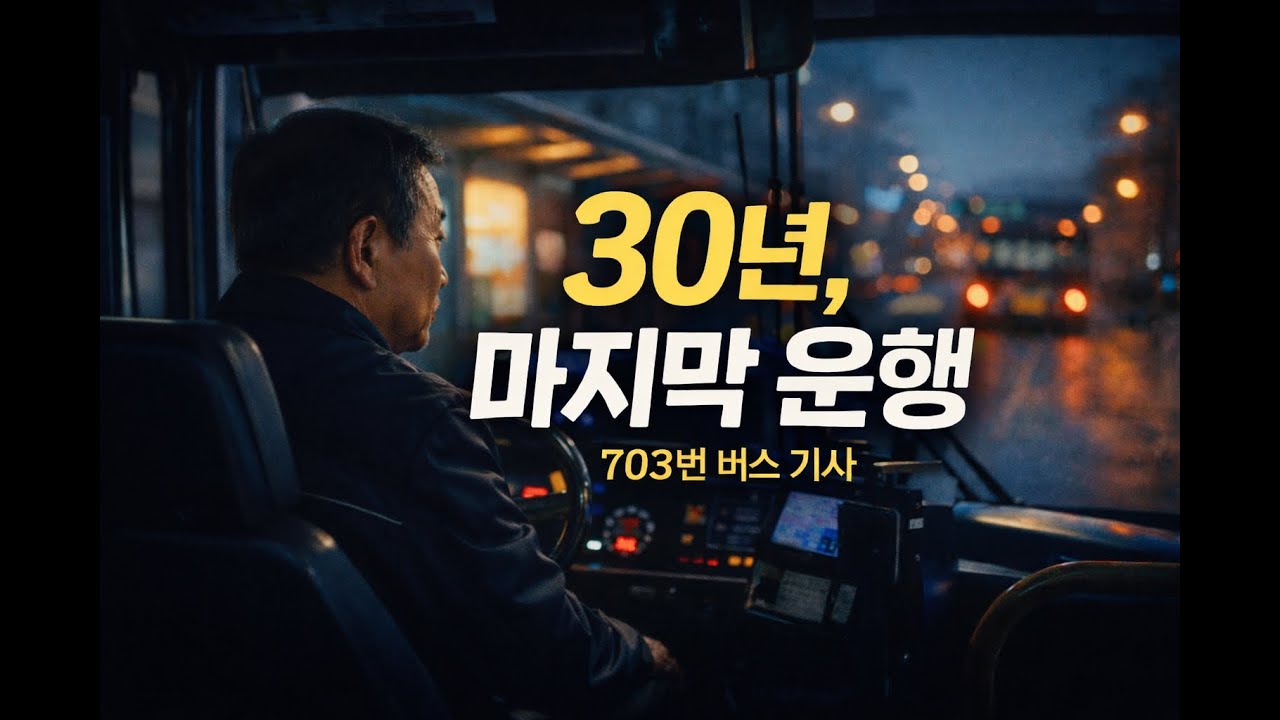 30년을 달린 마지막 하루 | 703번 버스 기사 아저씨의 작별 인사