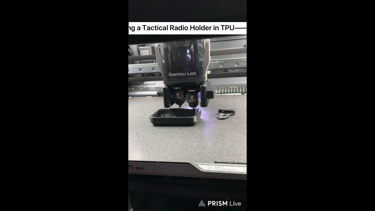 GEAR182 - 3D Printing TPU Tactical Radio Holder on the Bambu H2D