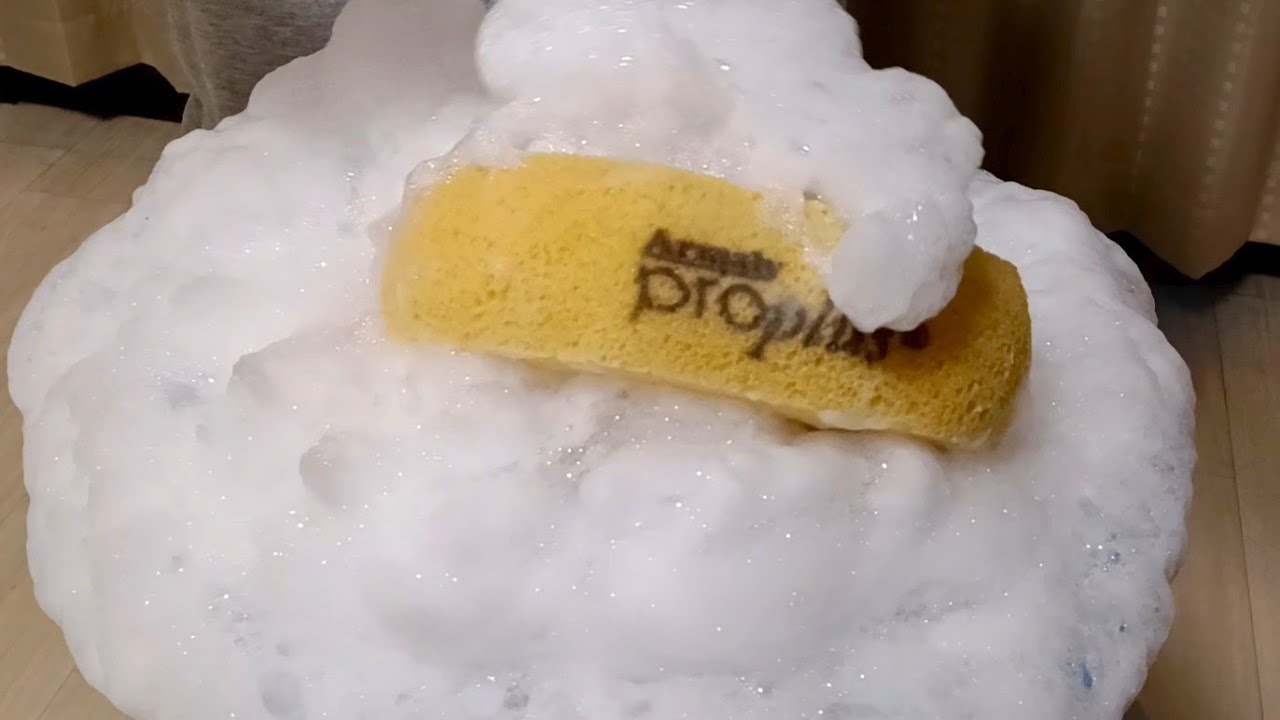 🧽466【ASMR】🫧リサイクルマジックリン緑でモコモコ🫧💗Pro Plus Sponge and Recycled Magiclean💗