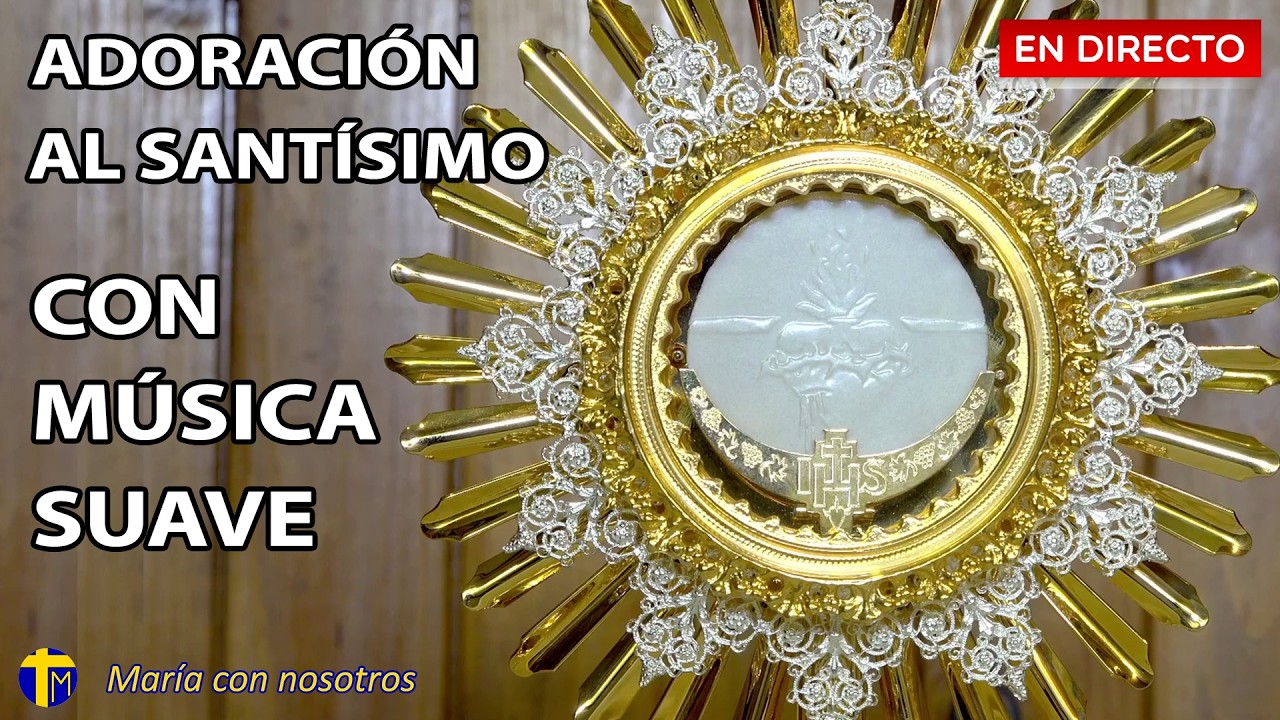 🔴Adoración al Santísimo en Silencio con música suave✨Una hora con el Señor expuesto ¡EN VIVO!🙏