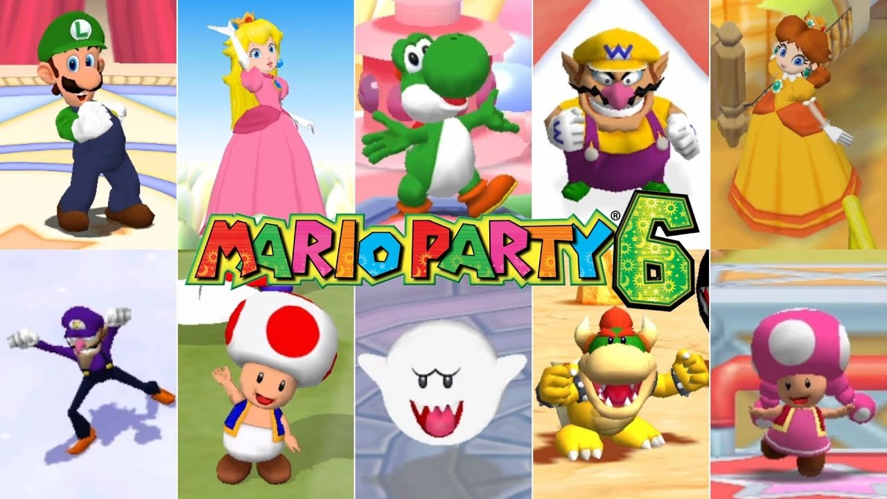 Mario Party 6 // Все персонажи [1-е место]