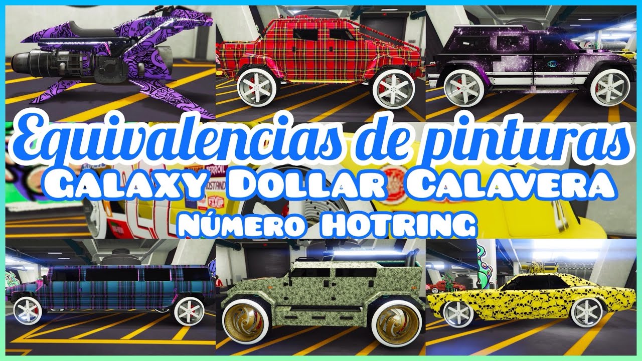 🔥EQUIVALENCIAS DE PINTURA DE DISEÑOS - CUALES SON LAS EQUIVALENCIAS DEL HOTRING PARA GALAXY DÓLARES
