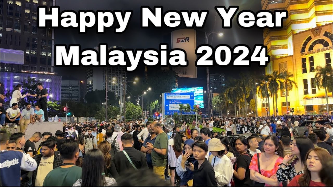 Walking Tour Of KLCC From 2023 To 2024|INSANE Crowd🤯|Kuala Lumpur Malaysia 🇲🇾 Happy New Year 2024