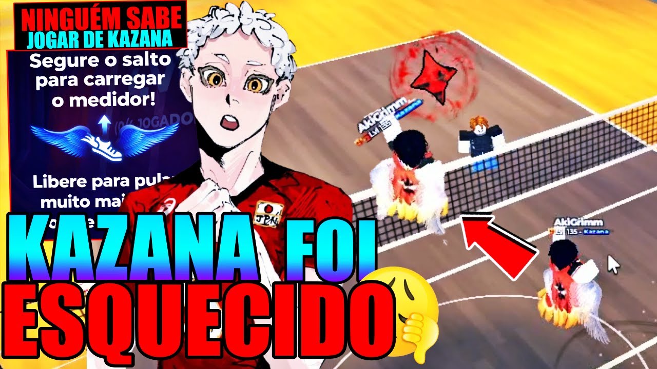 NINGUÉM SABE JOGAR DE KAZANA...! PQ NÃO USAM ELE!? ESTILOS ESQUECIDOS DO VOLLEYBALL LEGENDS PARTE 1!