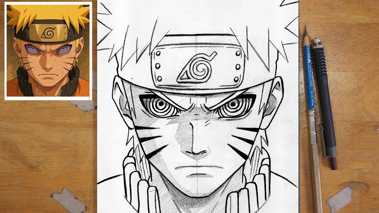 🔥 Naruto Rinnegan Eyes Drawing | Step by Step Epic Anime Tutorial
