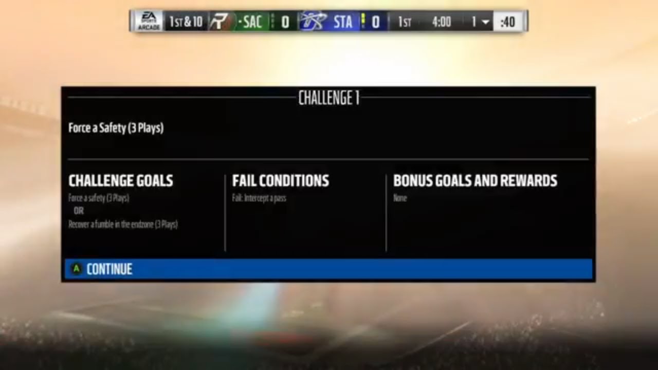 Madden 18 Ultimate Team Week 13 Heroic Boss Battle Challenge 1 Tackle Your Opponent Endzone 3 plays