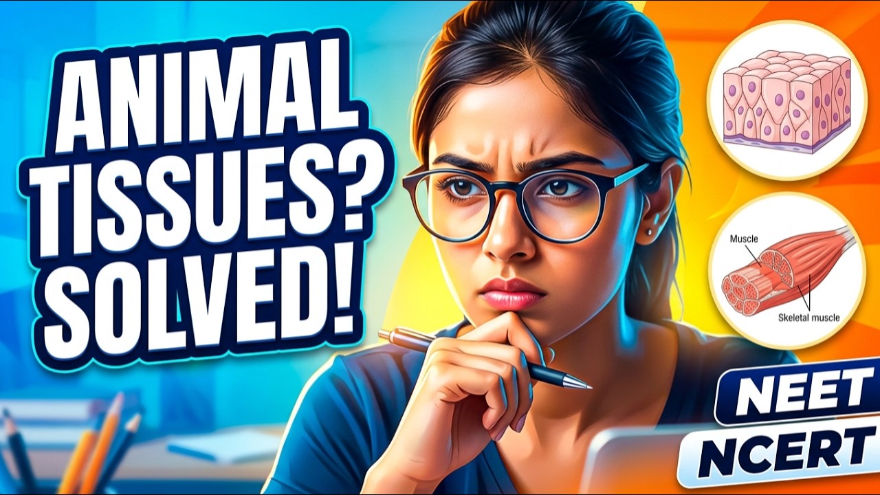 20. Animal Tissues NEET 2026 | Practice Paper-1 (Level-1) | Concepts with MCQs | BioZammaney