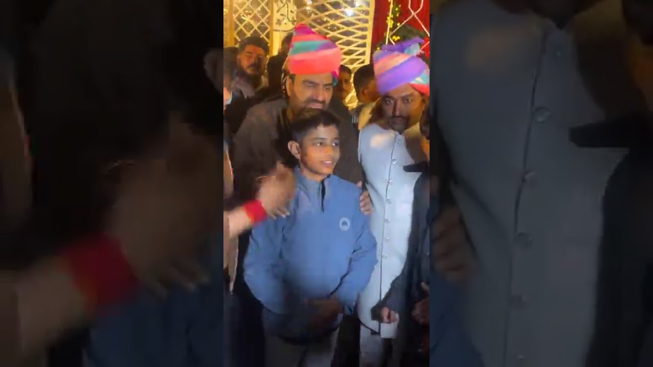 हनुमान बेनीवाल की एंट्री थान सिंह डोली के घर शादी कार्यक्रम मैं भीड़ जुटी