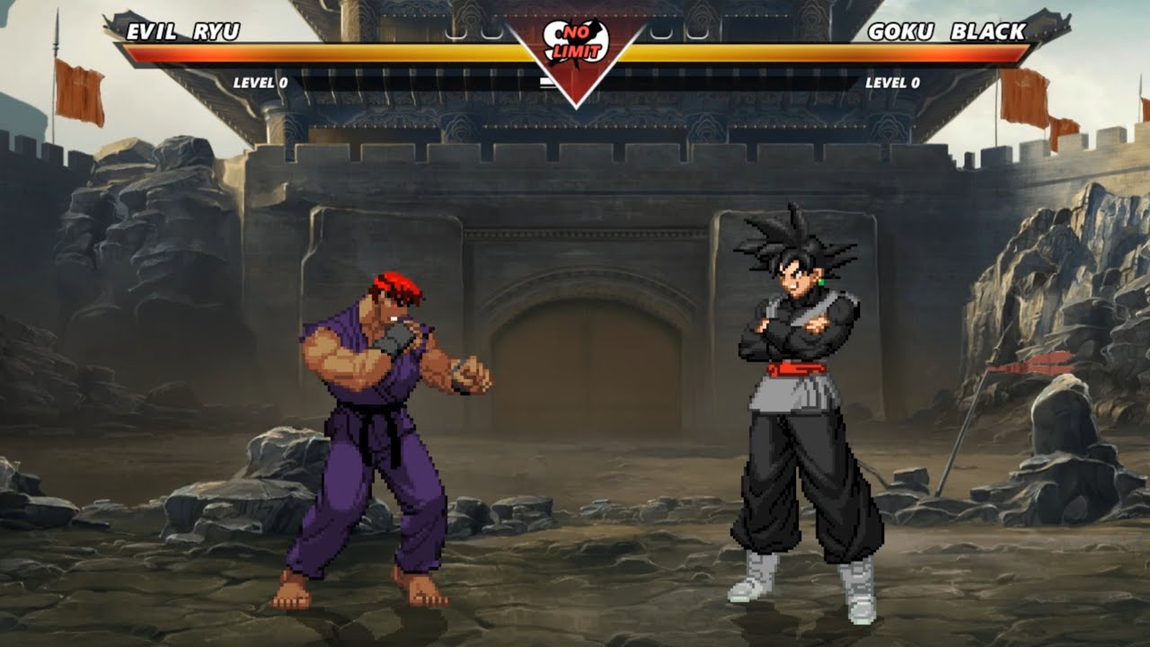 EVIL RYU vs GOKU BLACK - The most epic fight ever made!