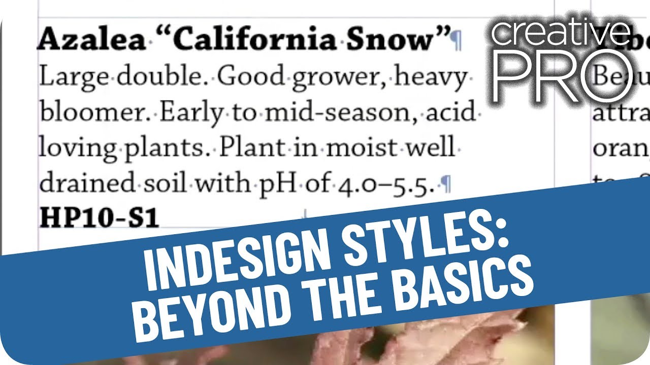 InDesign Styles: Beyond the Basics! // Anne-Marie Concepción - CreativePro