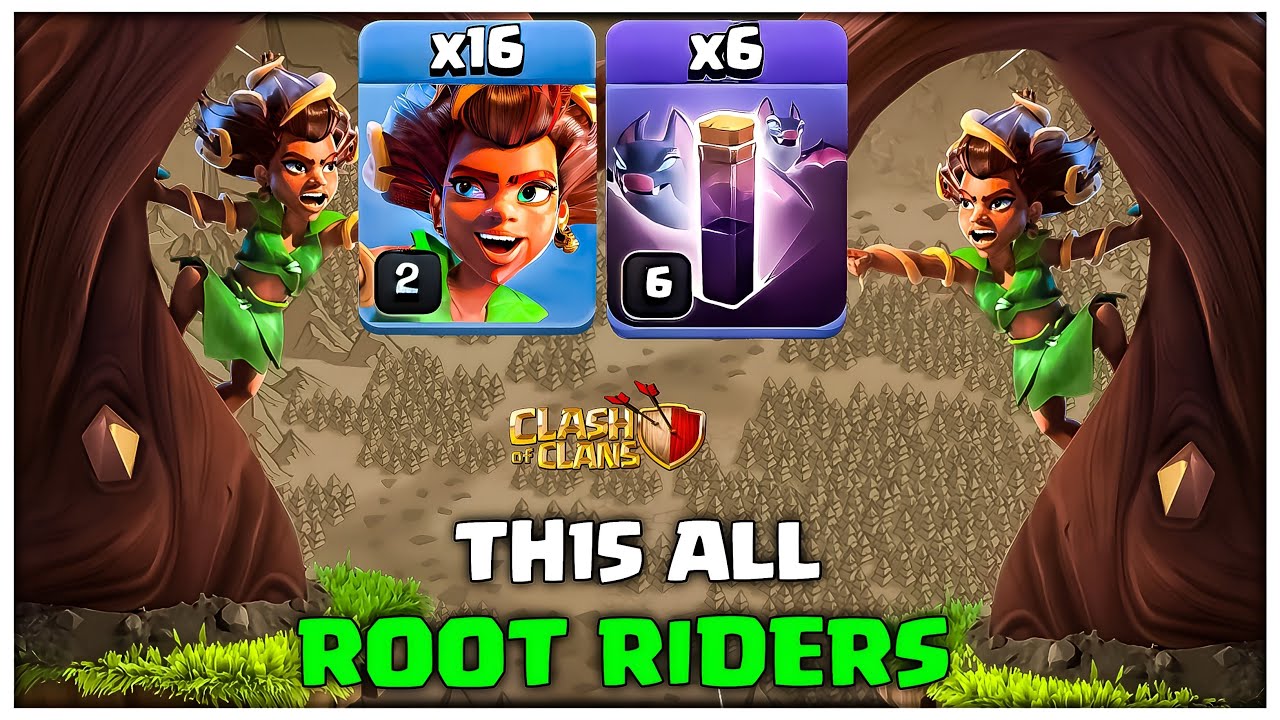 TH15 EASIEST 3-Star Strategy! All Root Riders with Bat Spell Attack Strategy - Clash of Clans