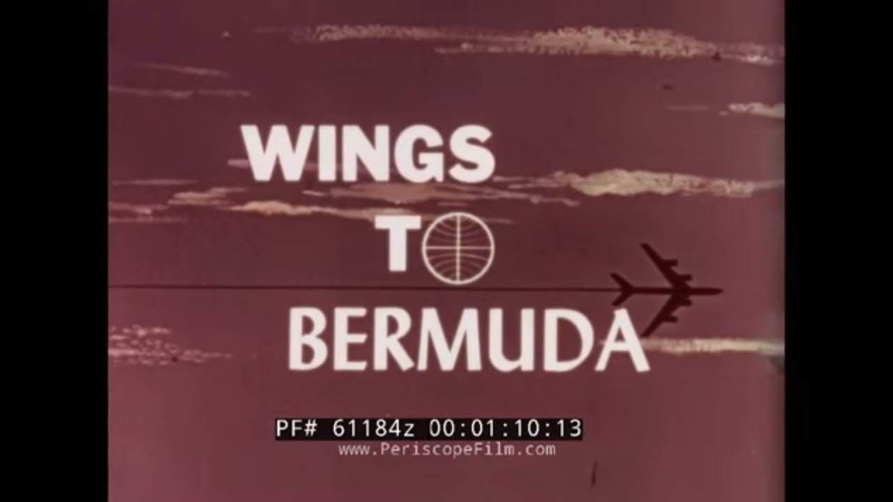 PAN AM AIRLINES  WINGS TO BERMUDA 1960s TRAVELOGUE MOVIE  61184z