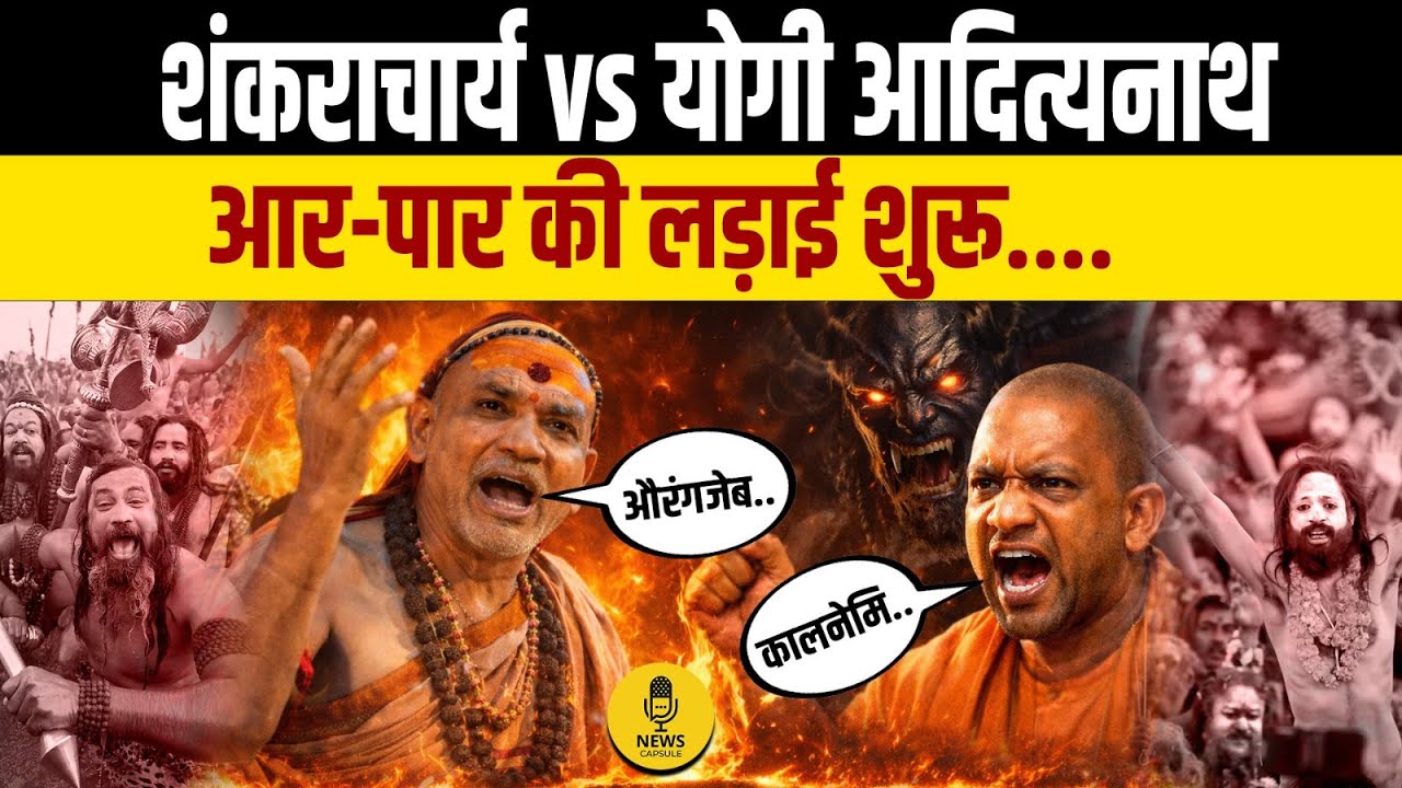 CM Yogi और Shankaracharya में शुरू हो गई आर- पार की लड़ाई । CM Yogi । Shankaracharya News