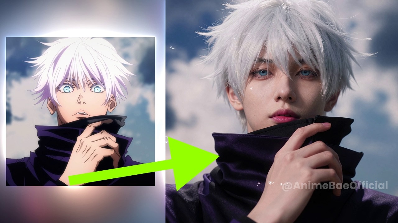 Anime to real life AI  Jujutsu Kaisen #jujutsukaisen #anime #itadori #gojo #sukuna #ai #cosplay
