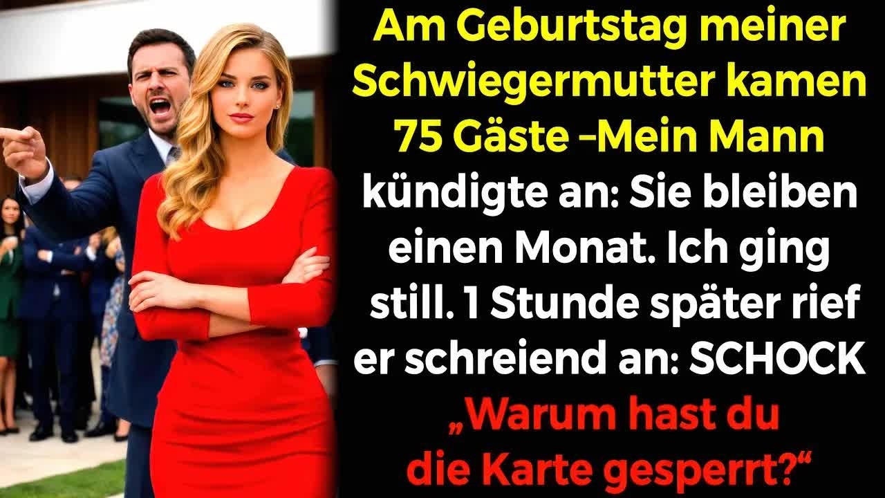 Mein Mann： 75 Gäste seiner Mutter bleiben 1 Monat⁉️ Ich ging leise  1 Stunde später weint er😭