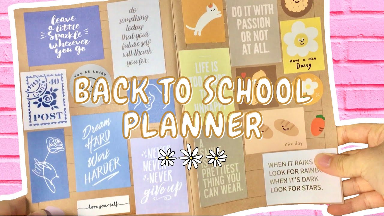 [Back to school] How I decorate my MUJI planner📔+ CUTE stickers haul💌丨無印手帳封面設計 + 貼紙分享丨Odelle Wong