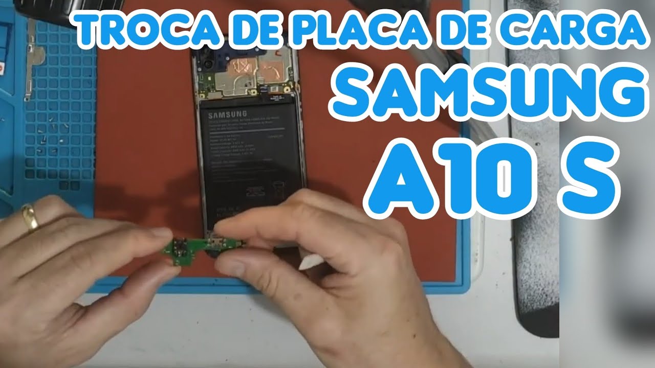 Como trocar o conector de carga do Samsung A10S | A107 não carrega