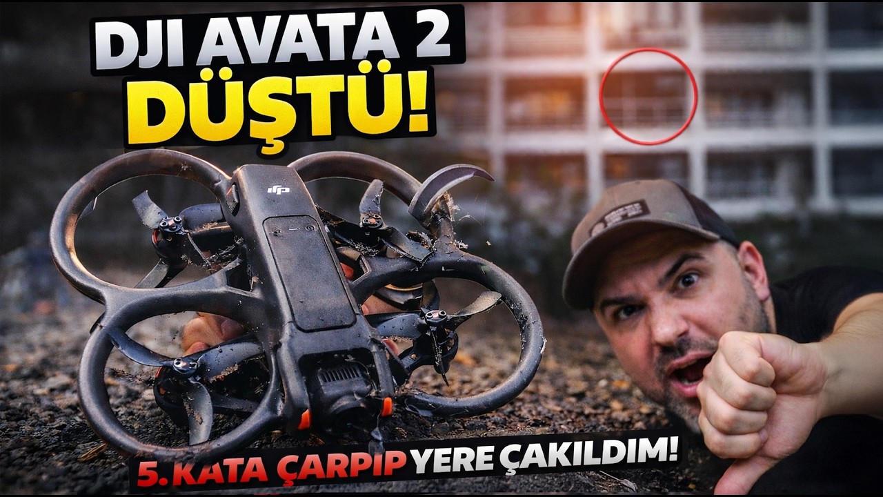 DJI Avata 2 RTH Yaparken Düştü! 5. Kata Çarptı!
