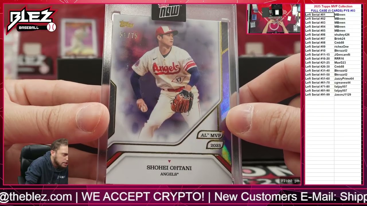 2025 Topps MVP Collection FULL CASE BREAK Pick Your Serial #03