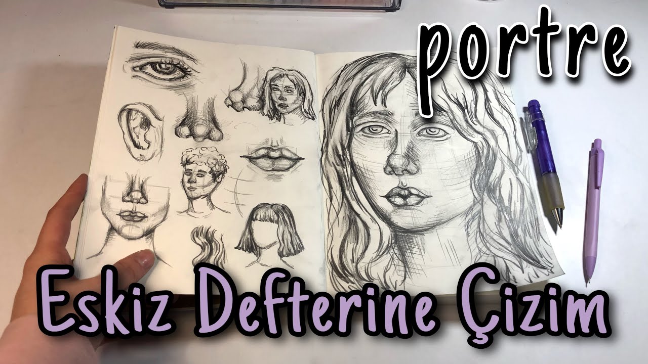 Eskiz Defterine çizim | Portre | Anatomi | Birlikte çizelim #sketchbook