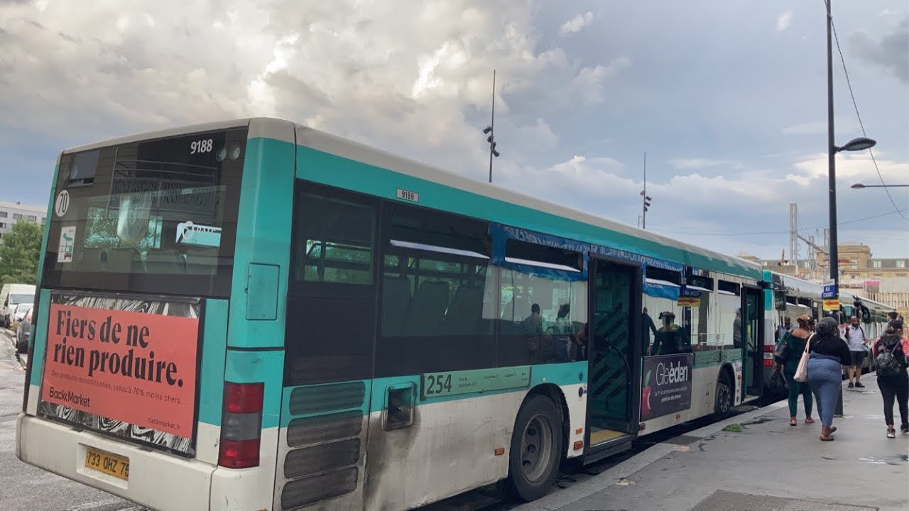 Bus RATP — Ligne 254 - Gare d’Enghien les Bains — Gare de Saint-Denis — MAN NL223 — N•9188