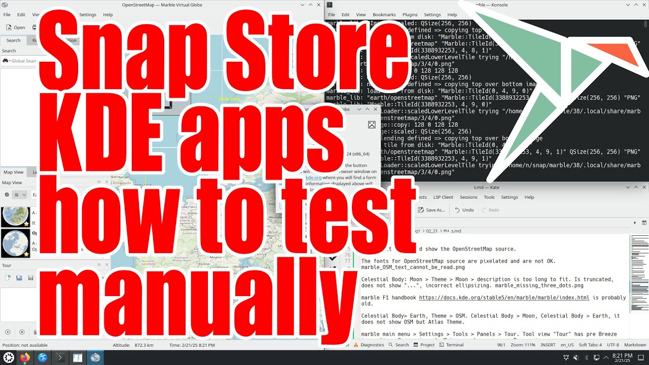 Snap Store KDE apps how to test manually tutorial - February 2025 - 258a8b94