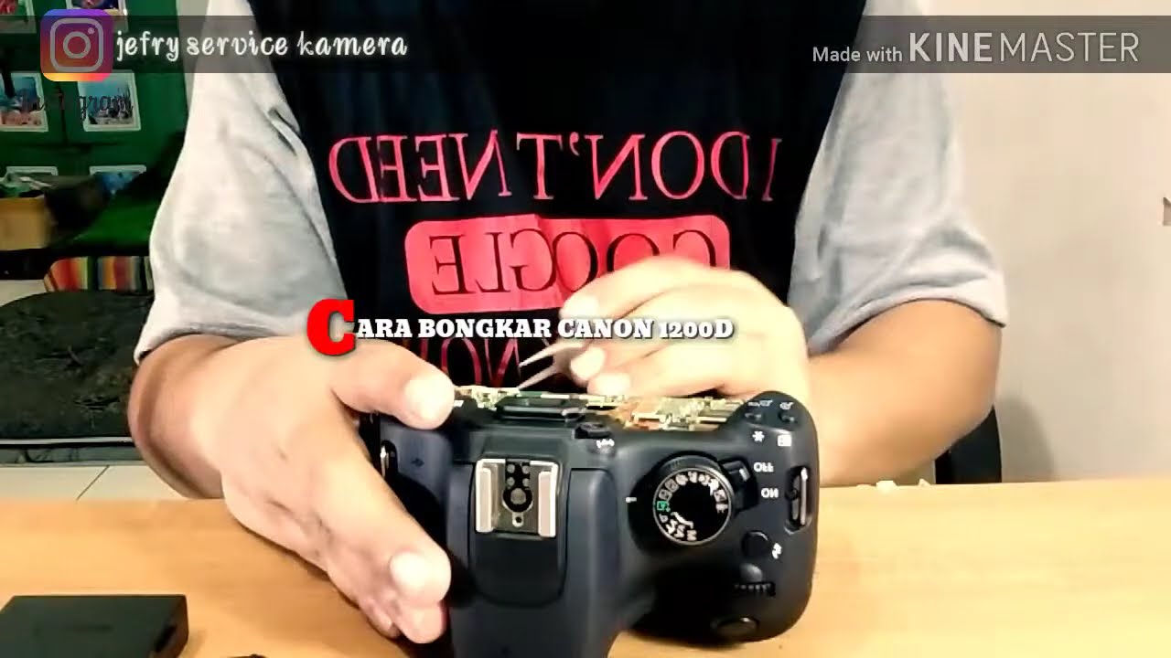 Cara bongkar canon 1200D//tutorial bongkar canon 1200D