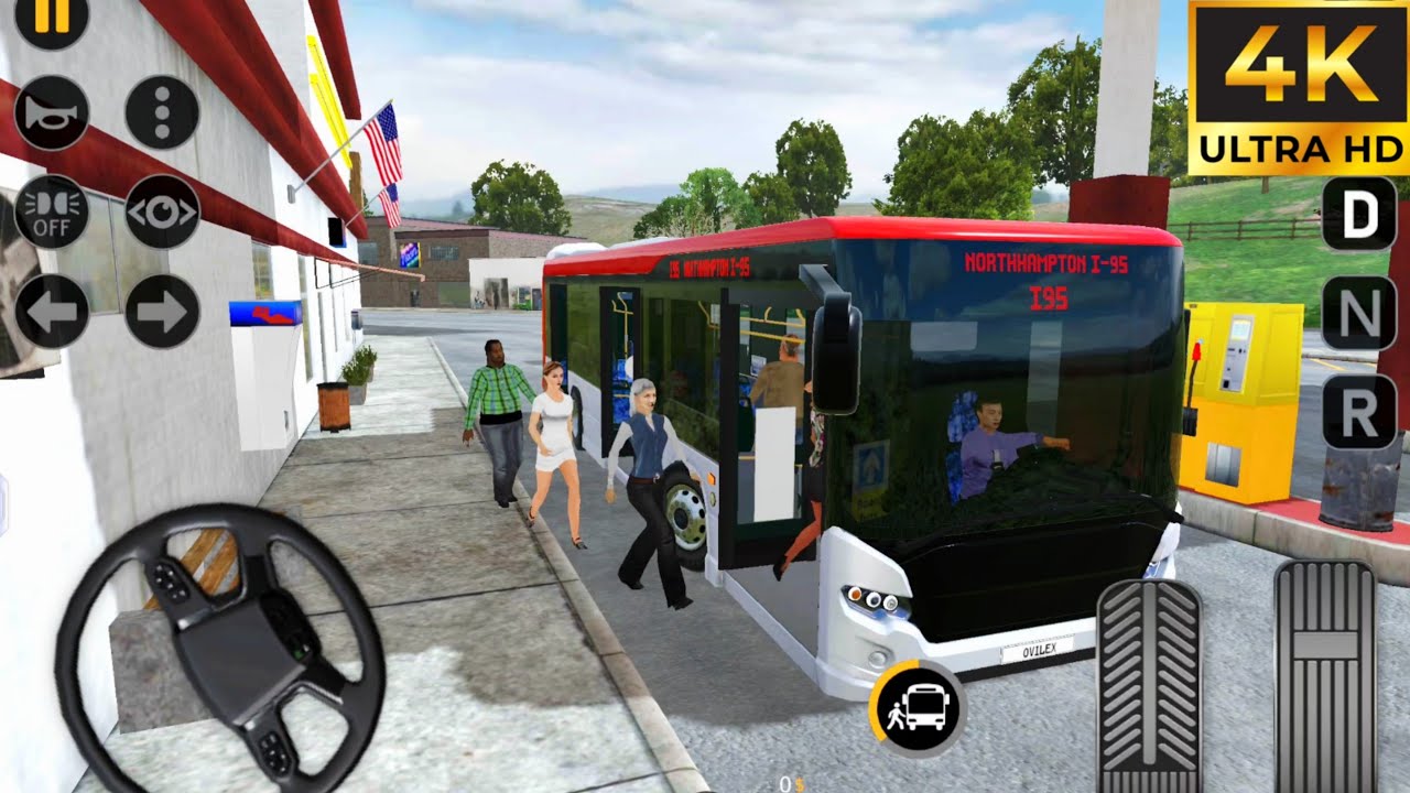 New Coach Bus - Bus Simulator EVO - Route 1 interstate95 - Transport Bus Off-road Drive Android Game
