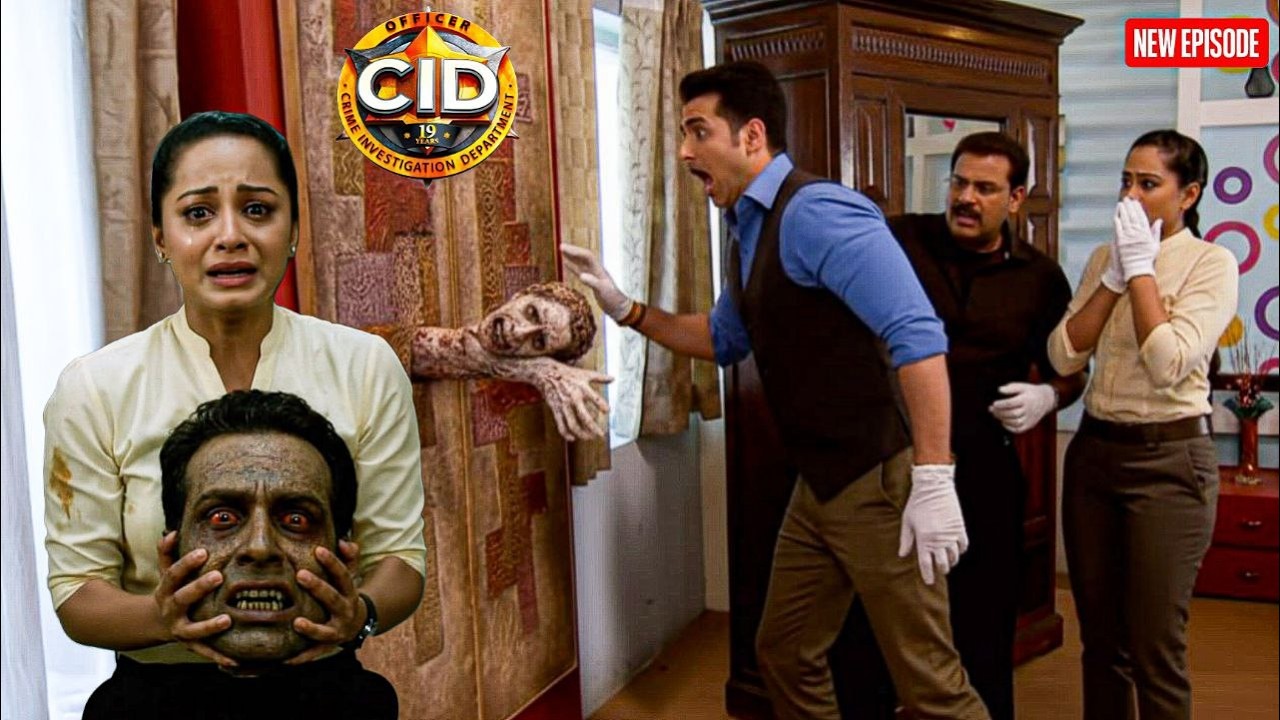 दीवार से कटी हुई मुंडी को निकलते देख , Purvi डर से काँप उठी || CID | Latest Episode ||