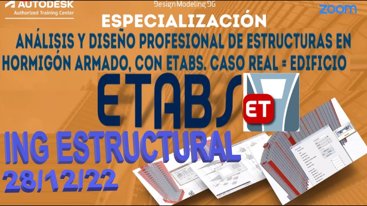 ANÁLISIS Y DISEÑO EDIFICIO HºAº DE 3 PISOS CON ETABS...
