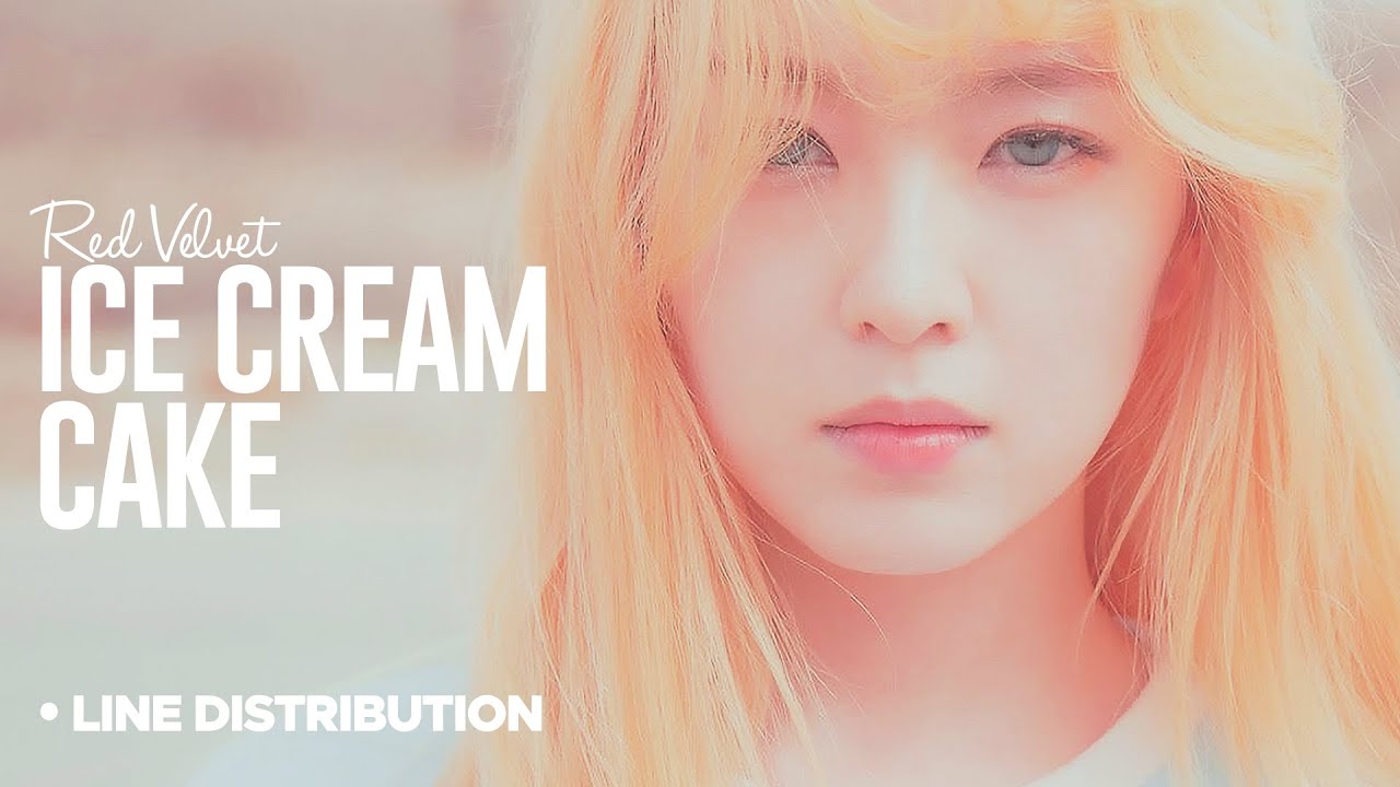 Red Velvet - Ice Cream Cake: Line Distribution (Color Coded Bars)