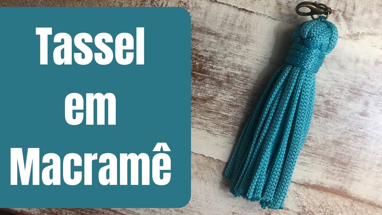 Tassel em macramê