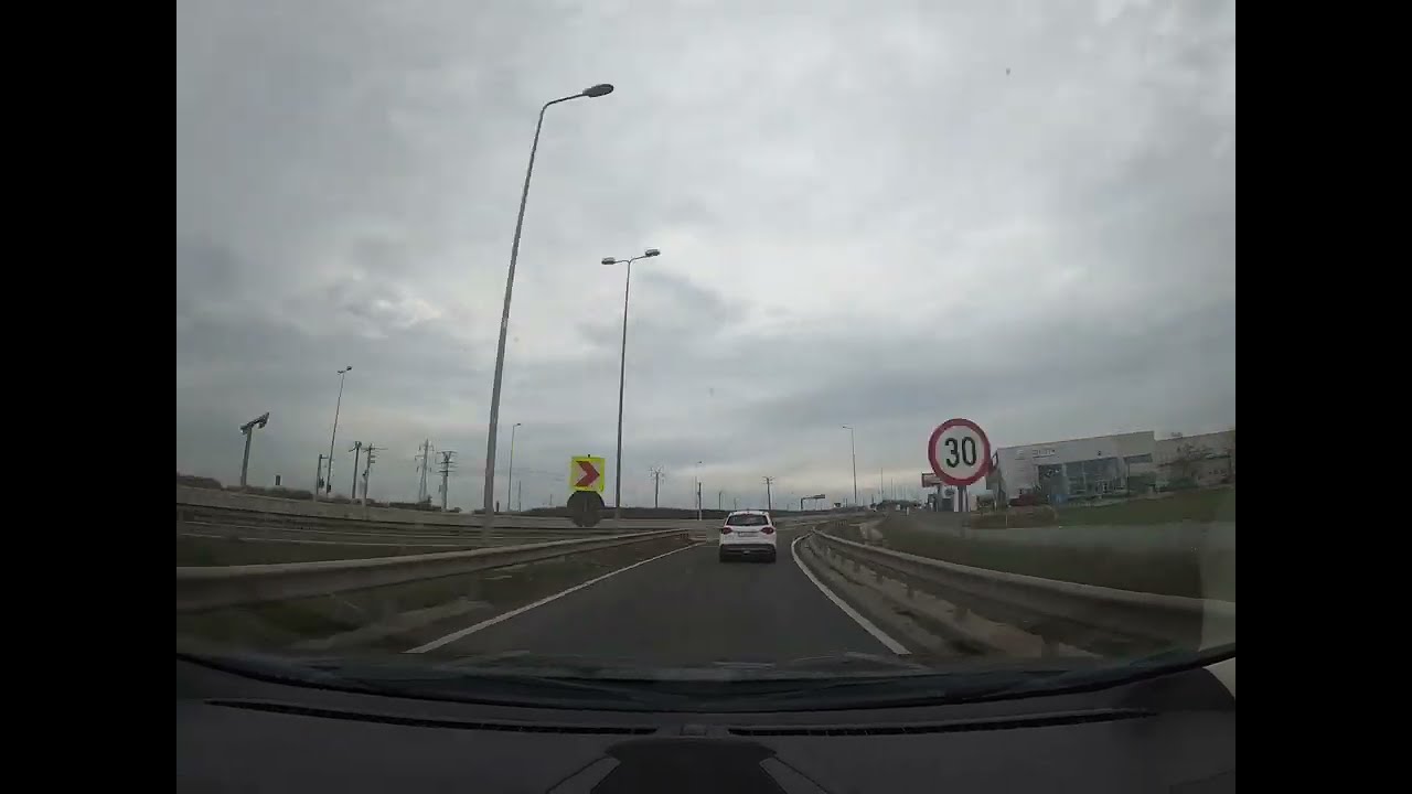 Driving from Henri Coandă International Airport (OTP), Romania to Constanta, Romania