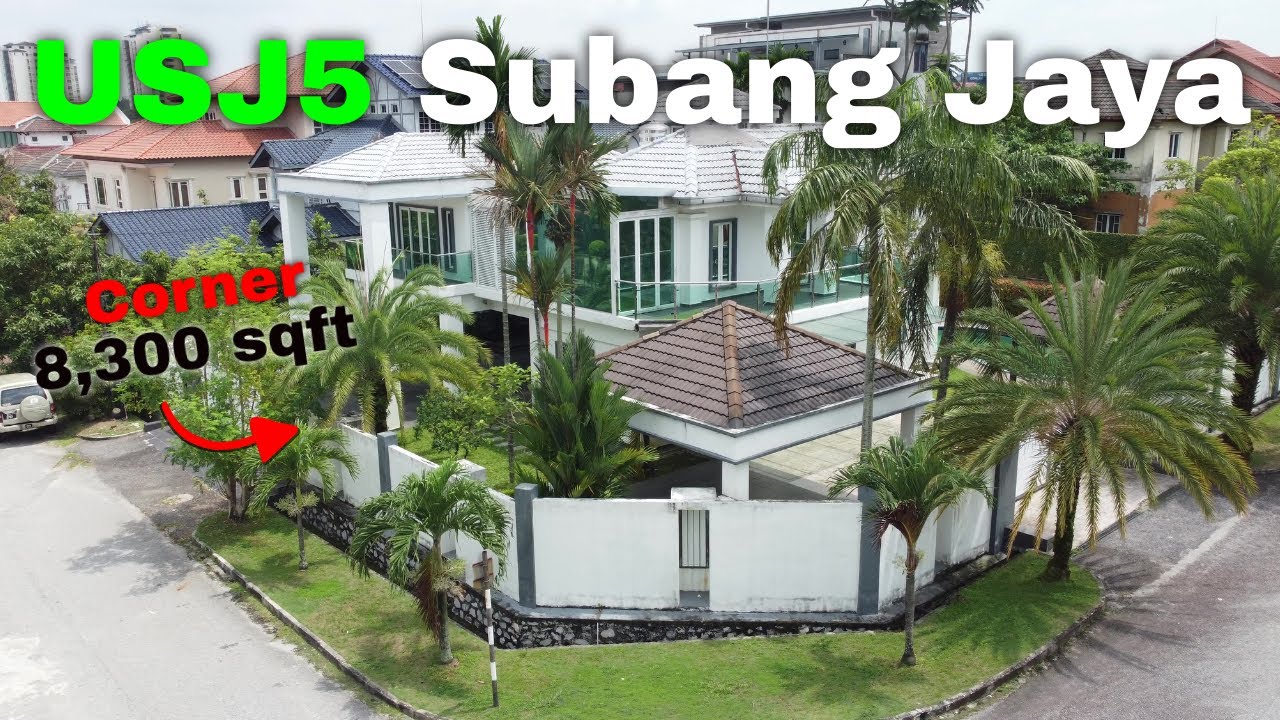 [ПРОДАНО] Угловое бунгало USJ5 Subang Jaya — площадь участка 8300 кв. футов. Экскурсия по дому