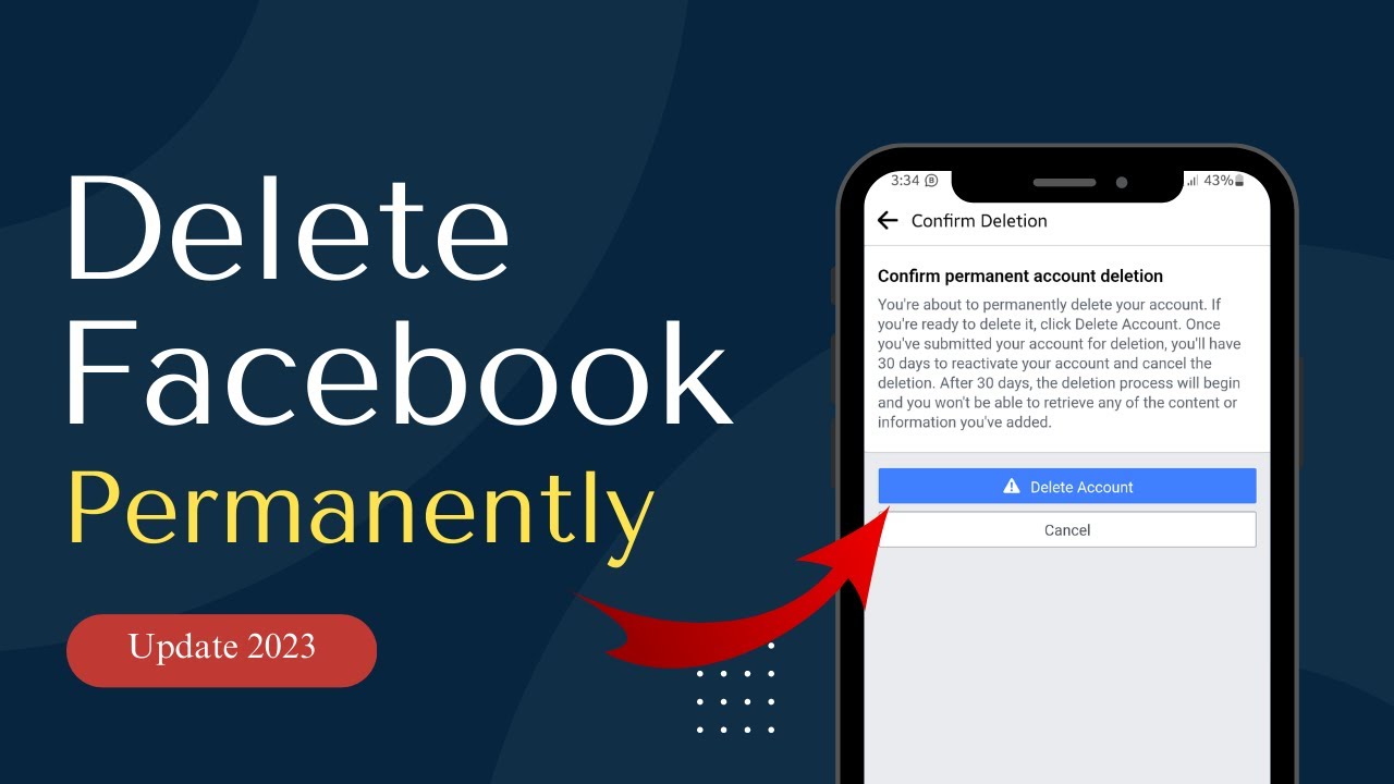 how to delete facebook account permanently 2023 | facebook account permanently delete kaise kare |