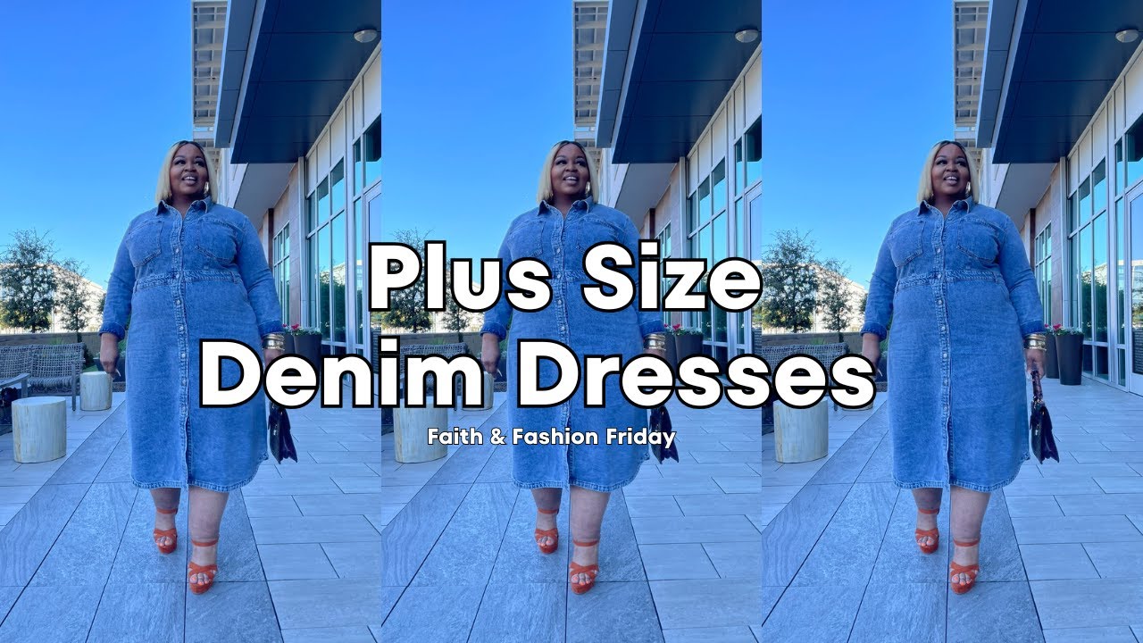 2025 Plus Size Fall  Denim Dresses Amazon, eloquii.| Faith and Fashion Fridays