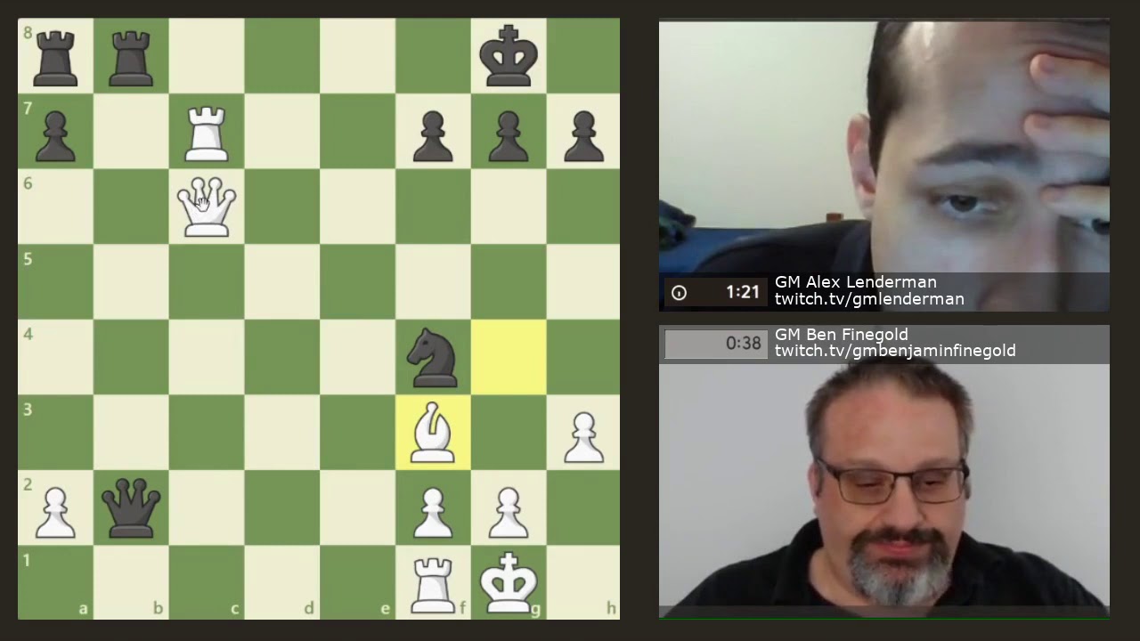 Sync'd Chess #24 GM Ben Finegold vs GM Alex Lenderman