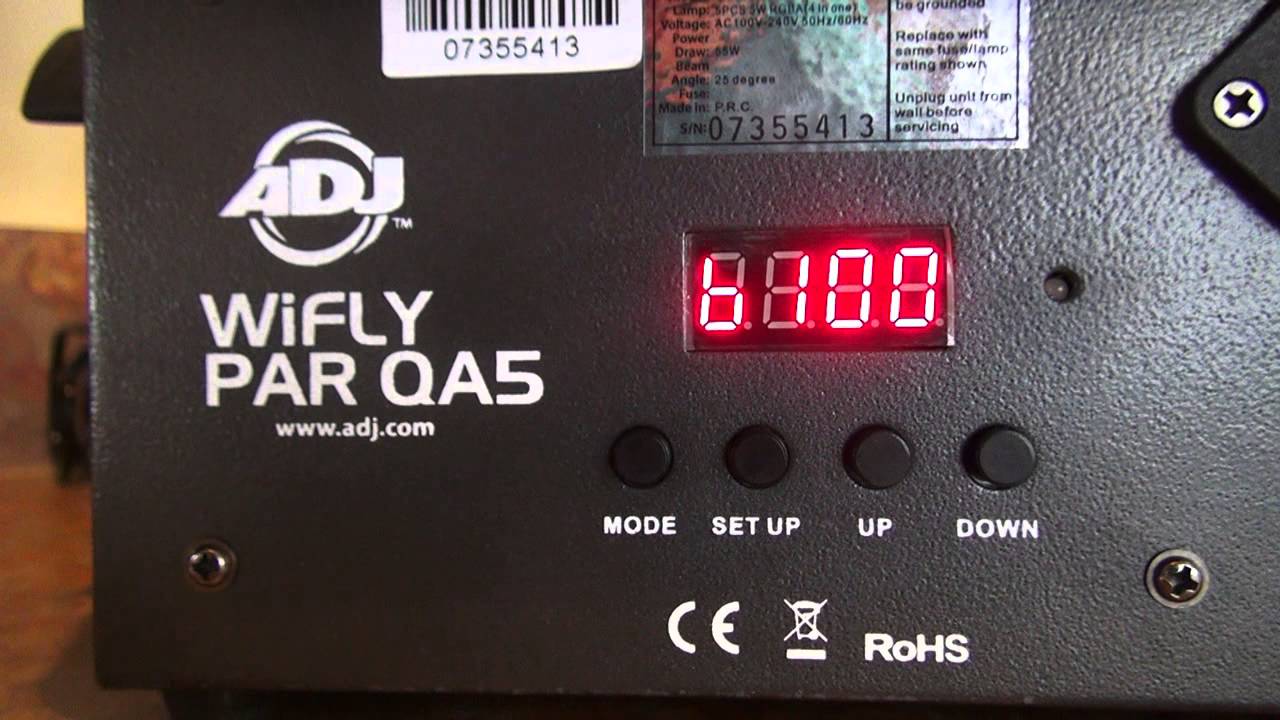 ADJ's WiFLY RGBW8C - How To Set It Up