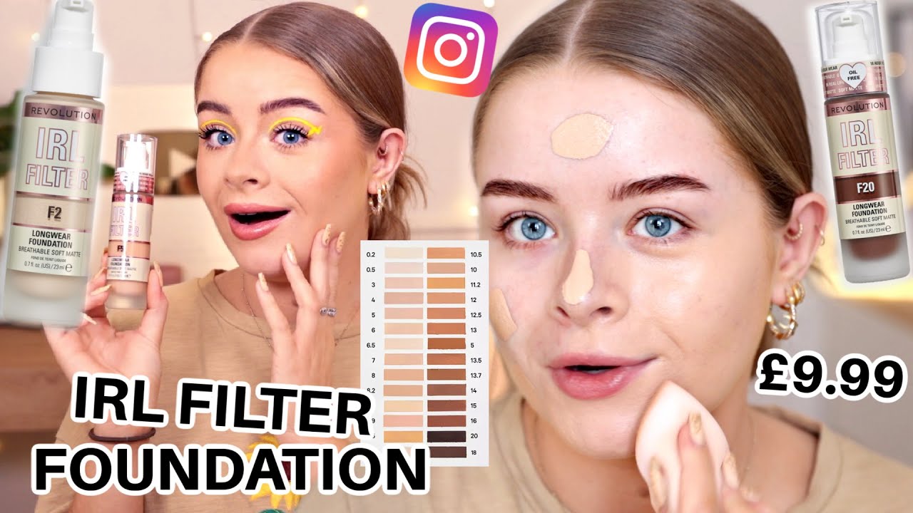 TESTING *NEW* Revolution IRL FILTER Foundation (+9 Hour wear test!!)