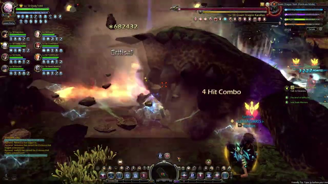 LEGENDARIS TEAM 2 GREEN DRAGON NEST HARDCORE SPEEDRUN - GUARDIAN POV 6:50 Minutes